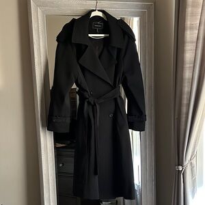 BCBGMaxAzria Black Trench Coat